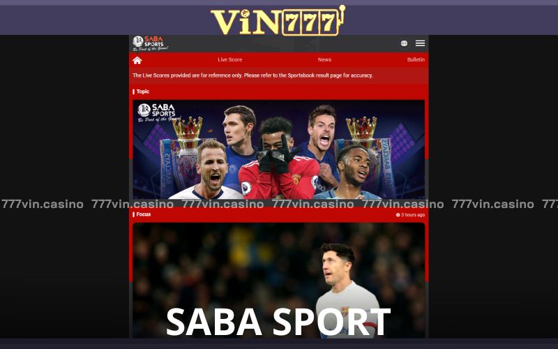 SABA Sport là nhà phát hành thể thao lớn hiện nay